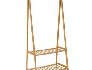 Κρεμάστρα Δαπέδου Bamboo AH-MU73024 93×43,5x153cm Natural Andrea House