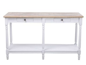 Κονσόλα History 05-0606 143x48xH79cm Natural-White Liberta