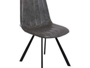 Καρέκλα Τραπεζαρίας 627-91-006 45,5x45x90cm Dark Grey