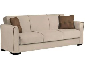 Καναπές Τριθέσιος New Emily 828-122-137 222x85x83cm Beige-Brown