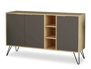 Μπουφές Clara 119-001063 142×35.5x82cm Light Oak-Anthracite