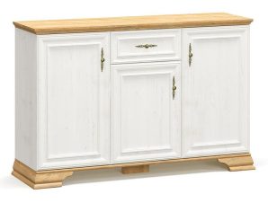 Μπουφές Jaden 173-000027 137,5x39x88,5 Golden Oak-White Antique