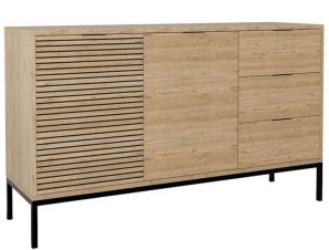 Μπουφές Leodrif 197-000183 140x40x80cm Oak-Black