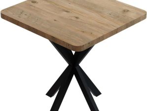 Τραπέζι Prestone 321-000081 70x70x75cm Oak-Black