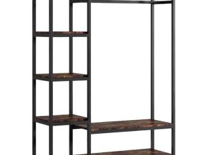 Έπιπλο Εισόδου Moel 197-000230 120x40x180cm Walnut-Black