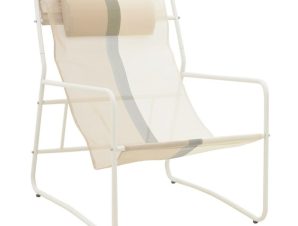 Σεζλόνγκ Feisty 152-000044 65x83x86cm White-Beige-Grey