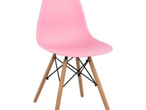 Καρέκλα Με κάθισμα Twist PP HM8460.05 46x50x82cm Pink Σετ 4τμχ