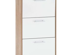 Παπουτσοθήκη Davina HM2221.06 62x24x110cm Sonoma-White