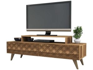 Έπιπλο Τηλεόρασης HM9510.01 140×41,8×48,8cm Walnut