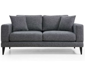 Καναπές Διθέσιος Nordic 560ARE1504 180x90x85cm Dark Grey