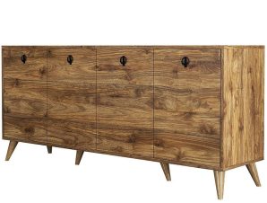 Μπουφές Elite 389MZA1129 180x45x80cm Walnut