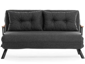 Καναπές – Κρεβάτι Διθέσιος Sando 859FTN2824 133x78x78cm Dark Grey