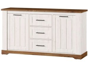 Μπουφές Gaston 16631649 163x45x89cm Oak-White