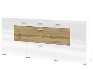 Μπουφές Bryant 162608719 165x39x71cm White-Oak