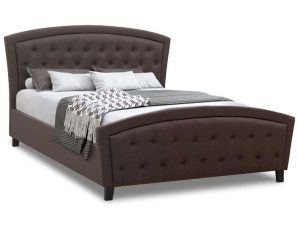 Κρεβάτι Για Στρώμα 160x200cm Alexia 0224250 216x186x116cm Dark Brown