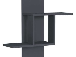 Ραφιέρα Τοίχου Mill 0214246 64x20x70cm Anthracite