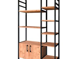 Ραφιέρα Benito 0229995 83,6×30,2×140,7cm Pine-Black