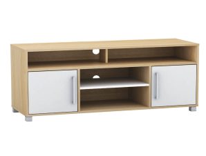 Έπιπλο Τηλεόρασης Decon Natural-White ΕΜ345,7 120X40X54 cm