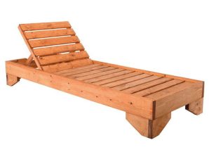 Ξαπλώστρα Verano Ε225,1W 77x214x28cm Walnut